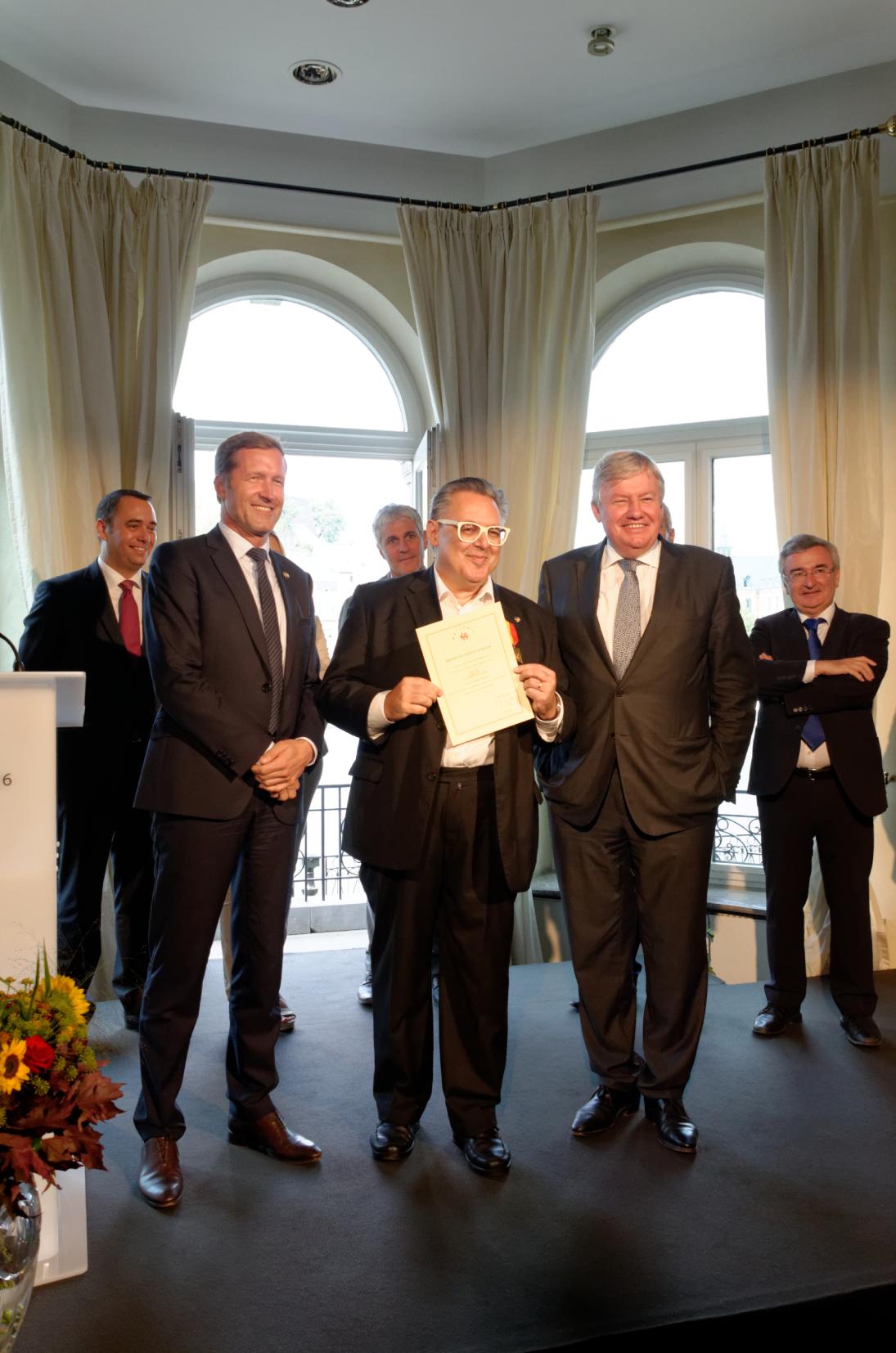 Philippe Reynaert avec Paul Magnette et Jean-Claude Marcourt