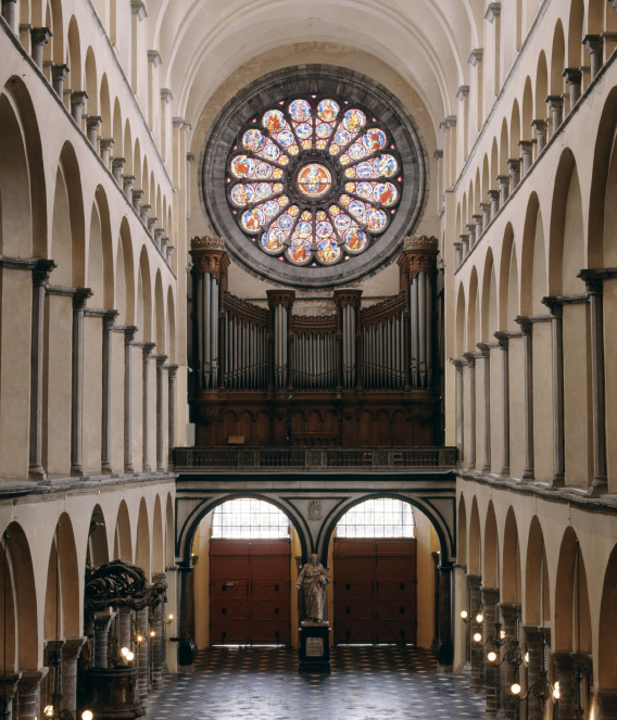 Vue intérieure de la cathédrale de Tournai. Photo G. Focant © SPW-Patrimoine