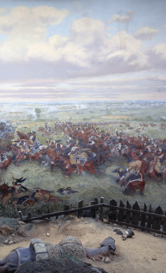 Détail de la grande toile du panorama de la bataille de Waterloo © Bruxelles, KIK-IRPA