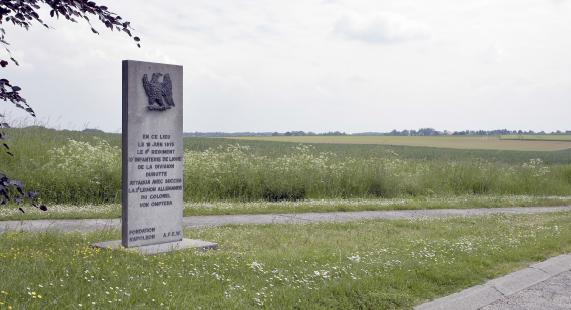 La stèle en hommage à la division Durutte © Bruxelles, KIK-IRPA