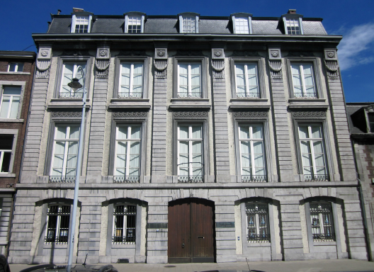 La façade de l’hôtel de Hayme de Bomal, du côté du quai de Maestricht © IPW
