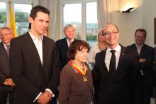 Lise Thiry avec Jean-Marc Nollet et Rudy Demotte