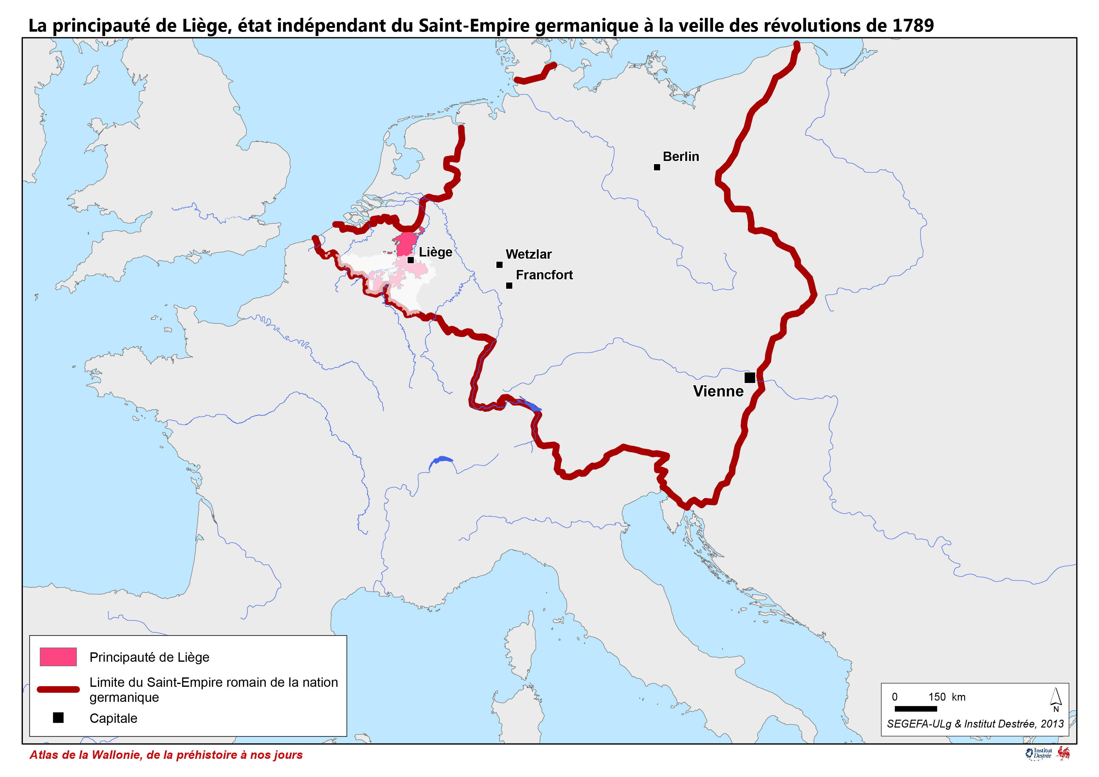 Carte de la Principauté de Liege et de la Comté de Namur