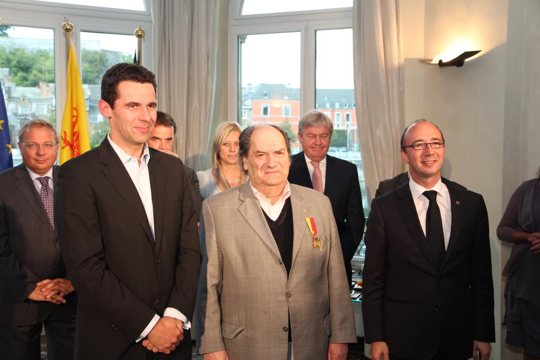 Jean Louvet avec Jean-Marc Nollet et Rudy Demotte