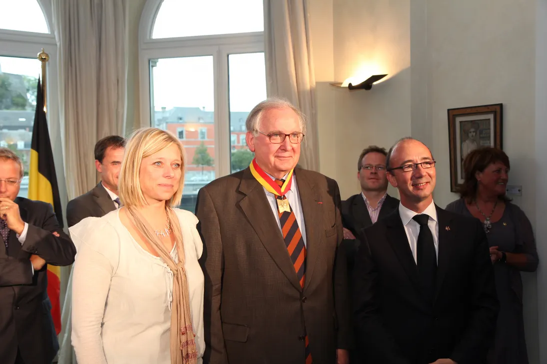 Hervé Hasquin avec Eliane Tillieux et Rudy Demotte
