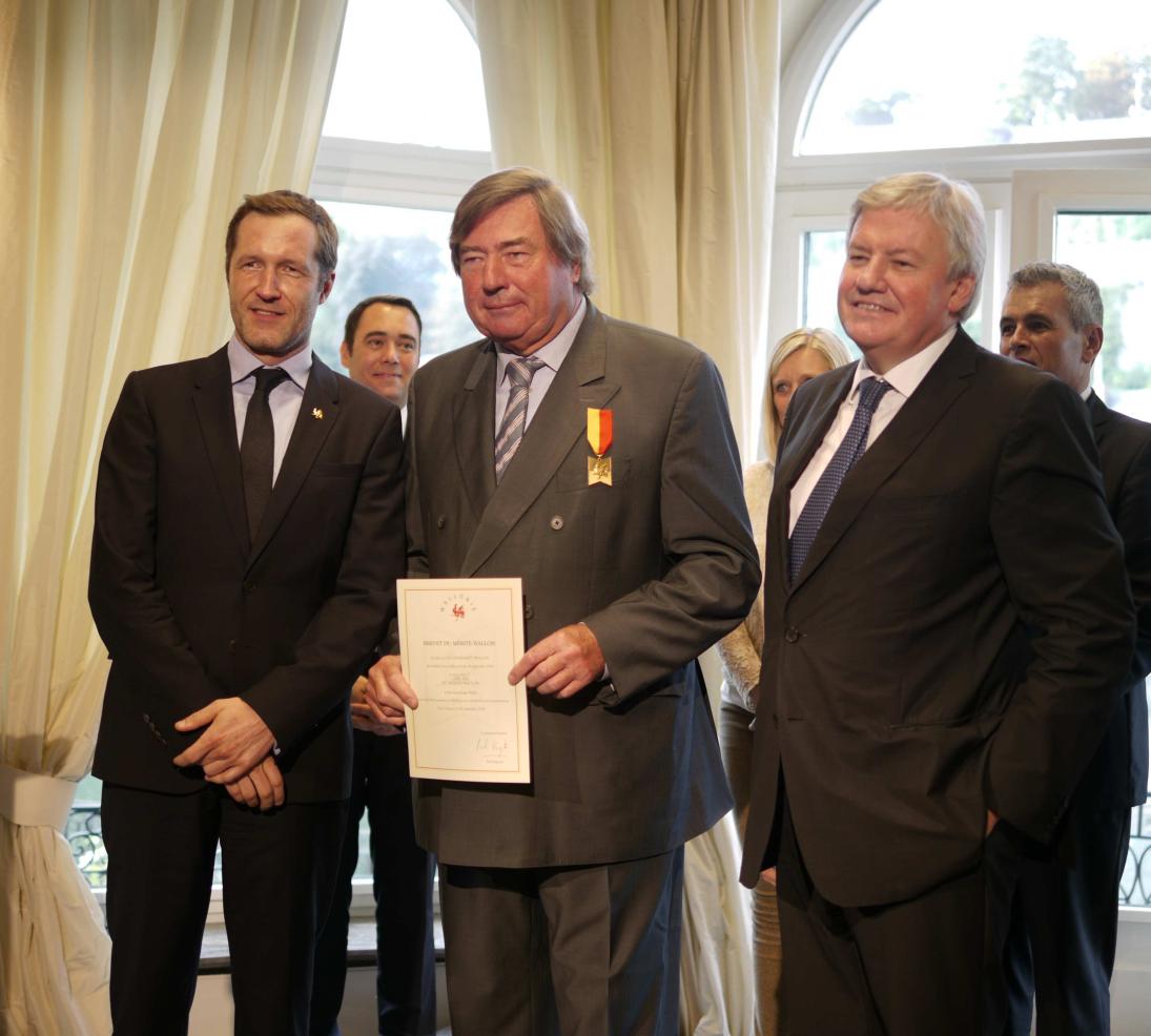 Serge Kubla avec Paul Magnette et Jean-Claude Marcourt