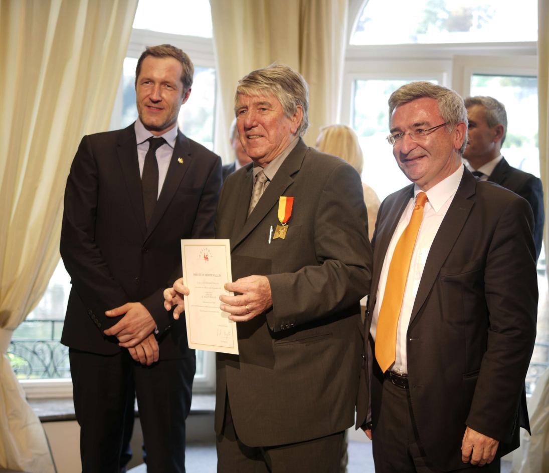 Guy Lutgen avec Paul Magnette et René Collin