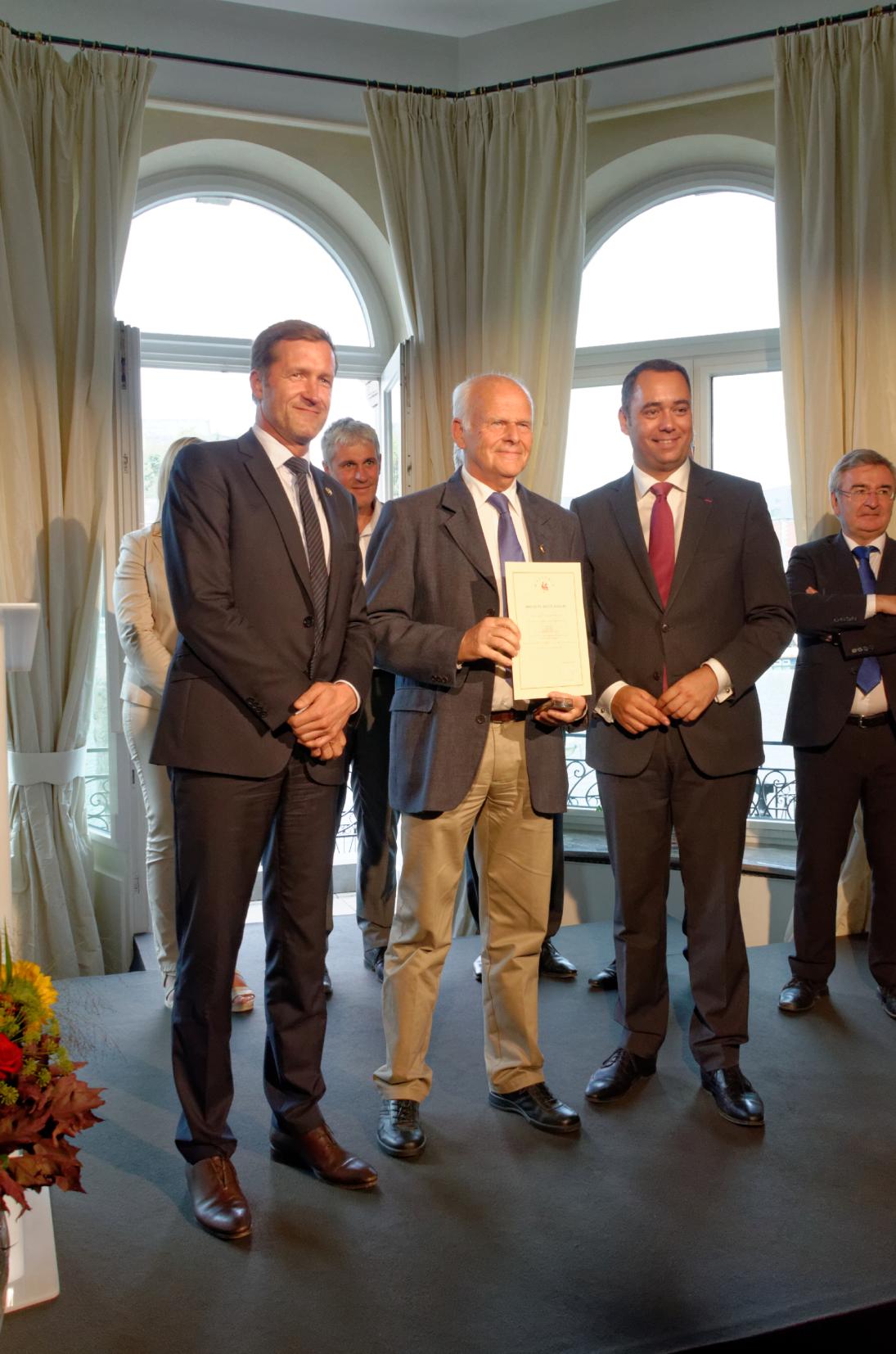 Représentant des descendants des Wallons de Suède avec Paul Magnette et Maxime Prévot