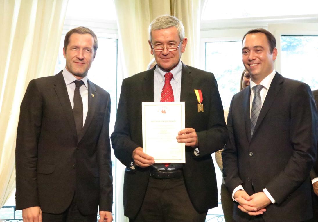 Philippe Taminiaux avec Paul Magnette et Maxime Prévot