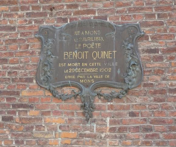 Plaque Benoît Quinet (Mons)