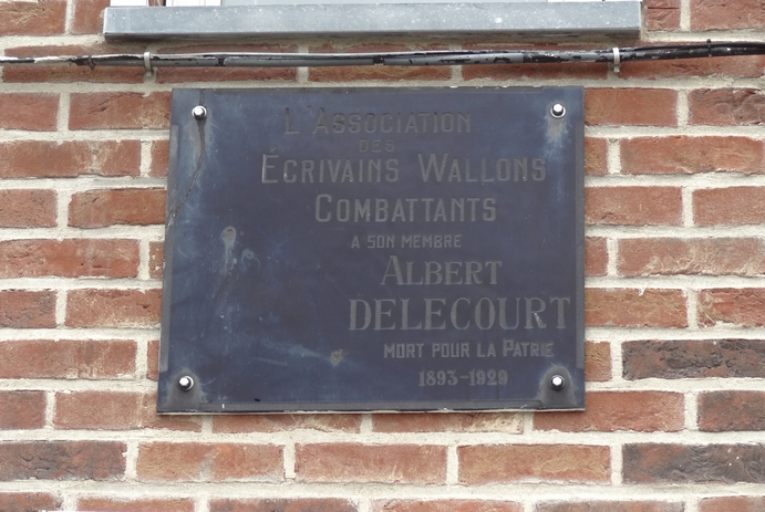 Plaque Albert Delecourt (Boussu)