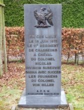 La stèle en hommage au colonel Nicolas © D. Timmermans
