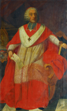 Portrait du prince-évêque de Liège Jean-Théodore de Bavière conservé au palais des princes-évêques. Photo G. Focant © SPWPatrimoine