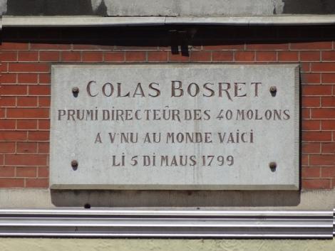 Plaque commémorative Nicolas Bosret (Namur)