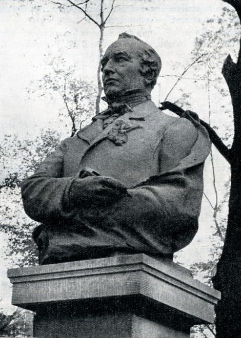 Buste François-Joseph Navez photo extraite de La Vie wallonne, II, 1955, n°270, p. 105