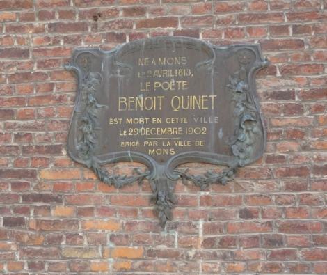 Plaque Benoît Quinet (Mons)